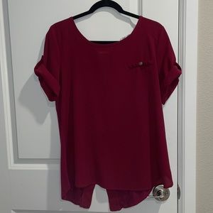 Burgundy Shirt